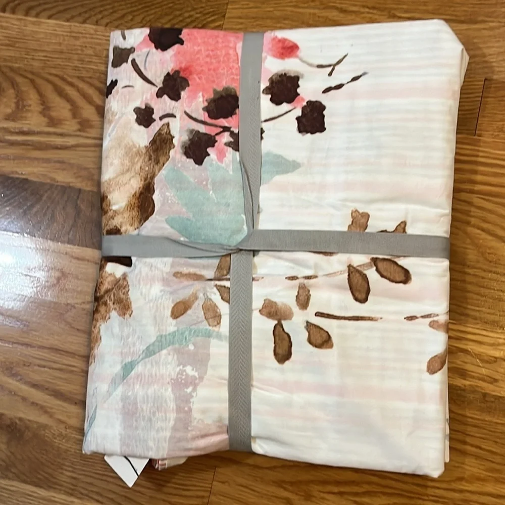 Anthropologie Lelie Duvet Cover Floral Size Full NWT